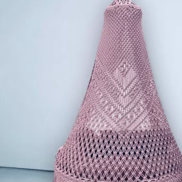 Purple Macrame Swing Hammock Chair For Adults - Leechoo